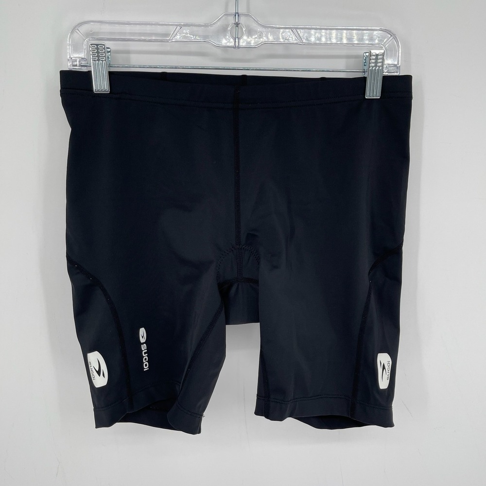 Sugoi Women's Black Padded Compression Cycling Shorts‎ Size Large